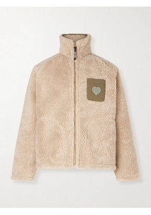 Human Made - Shell-Trimmed Fleece Jacket - Men - Neutrals - S