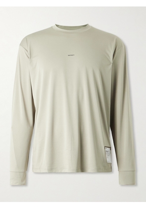 Satisfy - Logo-Print Recycled AuraLite™ T-Shirt - Men - Brown - XS