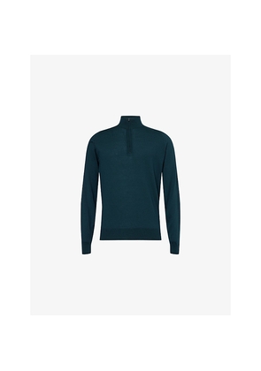 Mens John Smedley Tapton Mock-Turtleneck Wool Jumper