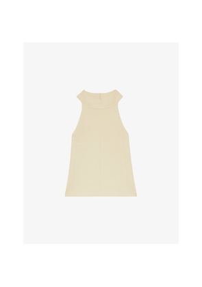 Womens Reiss Lacey High-Neck Rib Knit Vest