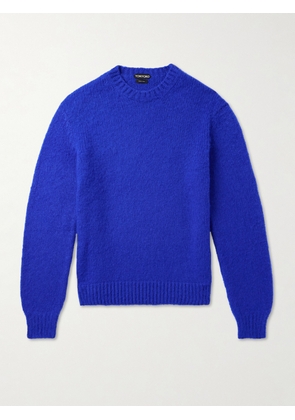 TOM FORD - Brushed-Cashmere Sweater - Men - Blue - IT 46
