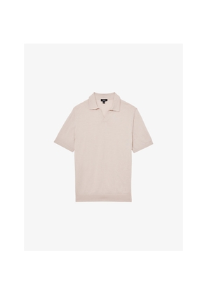 Mens Reiss Duchie Knitted Wool Polo Shirt