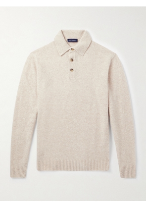 Thom Sweeney - Brushed Cashmere-Blend Polo Shirt - Men - White - XS