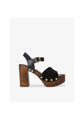 Womens Carvela Comfort Festa Heeled Suede Sandals