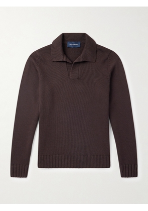 Thom Sweeney - Skipper Wool Polo Shirt - Men - Brown - XS