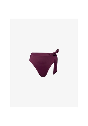 Womens Away That Day Tahiti High-Rise Bikini Bottoms