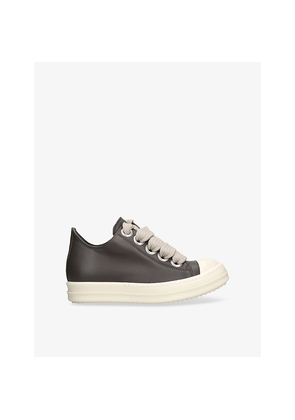 Womens Rick Owens Jumbolace Low Leather Low-Top Trainers