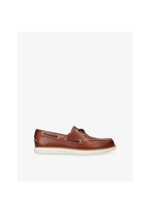 Mens Cole Haan Grandprø Windward Leather Boat Shoes