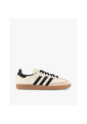 Womens Adidas Samba OG Logo-Embellished Leather Low-Top Trainers