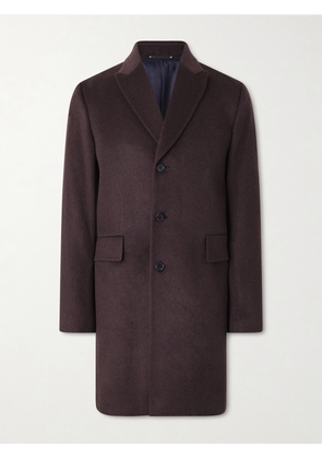 Paul Smith - Slim-Fit Wool and Cashmere-Blend Felt Coat - Men - Brown - UK/US 36