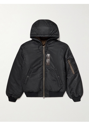 FrizmWORKS - Active MA-1 Padded Shell Hooded Jacket - Men - Black - S