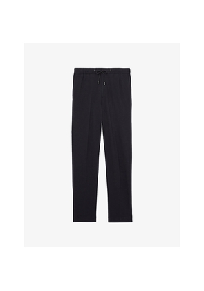 Mens Reiss Gerrard Slim-Fit Straight-Leg Stretch-Jersey Trousers