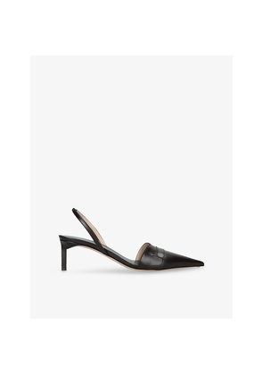 Womens Tom Ford Eva 55 Leather Slingback Pumps