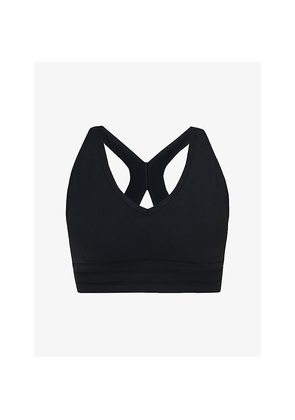 Womens Sweaty Betty Gaia V-Neck Stretch-Woven Yoga Bra