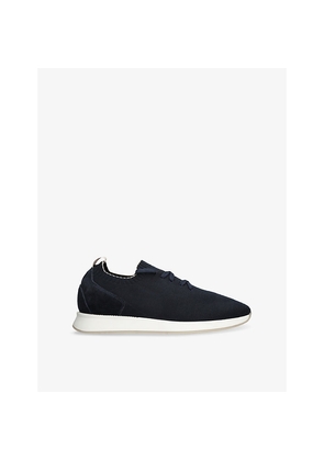 Womens Aurelien Active Knitted and Suede Low-Top Trainers
