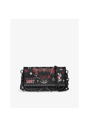 Womens Zadig&Voltaire Rocky Punk Nano Leather Clutch