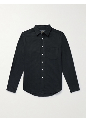 Portuguese Flannel - Teca Brushed Cotton-Twill Shirt - Men - Black - XS