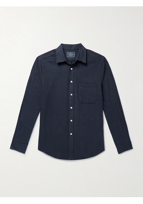Portuguese Flannel - Teca Brushed Cotton-Twill Shirt - Men - Blue - XS