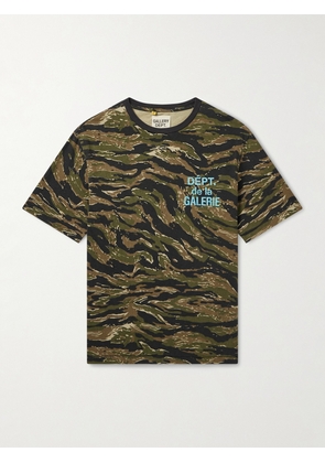 Gallery Dept. - French Camouflage Logo-Print Cotton-Jersey T-Shirt - Men - Green - XS
