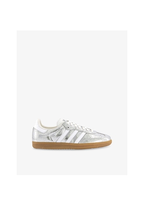 Womens Adidas Samba OG Metallic Leather Trainers