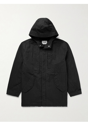 Corridor - M59 Stone-Washed Cotton-Blend Shell Hooded Field Jacket - Men - Black - S