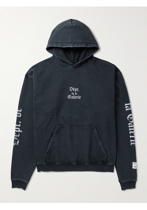 Gallery Dept. - Logo-Print Cotton-Jersey Hoodie - Men - Black - S