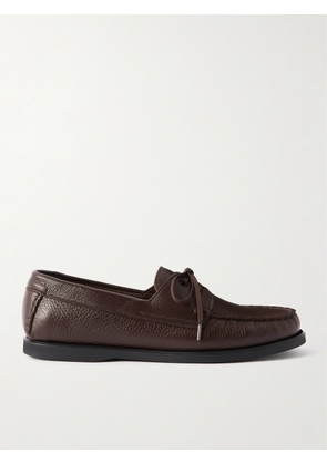 Saman Amel - City Moc Full-Grain Leather Boat Shoes - Men - Brown - EU 39