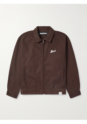 Neighborhood - Cropped Logo-Embroidered Twill Jacket - Men - Brown - S