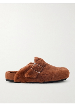 BIRKENSTOCK 1774 - Boston Shearling Clogs - Men - Brown - EU 41
