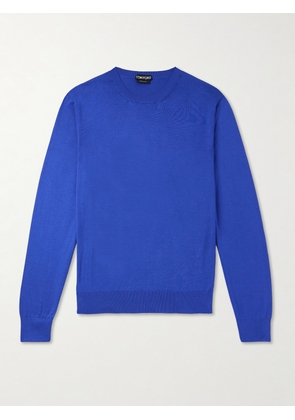 TOM FORD - Silk Sweater - Men - Blue - IT 46