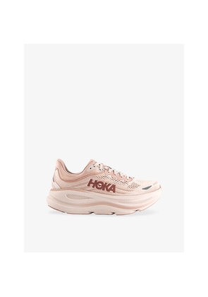 Womens Hoka Bondi 9 Low-Top Mesh-Knit Trainers