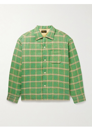 Visvim - Keesey Checked Linen and Wool-Blend Down Jacket - Men - Green - 2