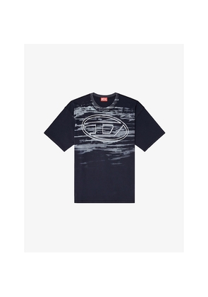 Mens Diesel T-Boxt-T5 Brand-Print Cotton-Jersey T-Shirt