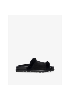 Womens Zadig&Voltaire Teddy Suede Mules