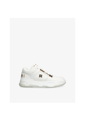 Mens Amiri Metallic Ma-1 Leather Trainers