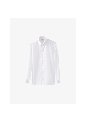 Mens Eton Contemporary Signature French-Cuff Cotton-Twill Shirt