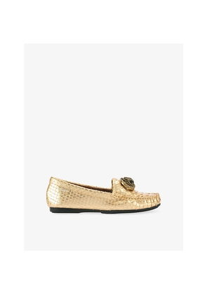 Womens Kurt Geiger London Chelsea Leather Moccasins