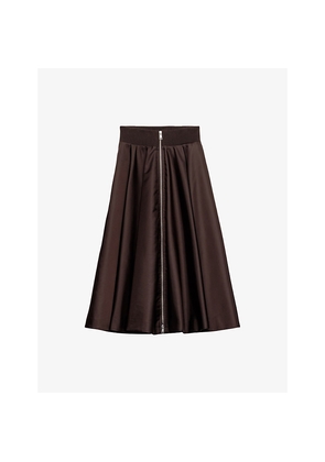 Womens Prada Re-Nylon Circle Woven Midi Skirt