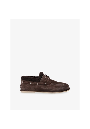 Womens Officine Creative Love 103 Suede Boat Shoes