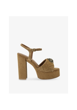Womens Kurt Geiger London Kensington Suede Platform Sandals