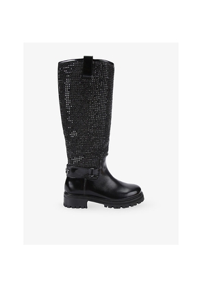 Womens Kurt Geiger London Kurt Leather Knee-High Boots