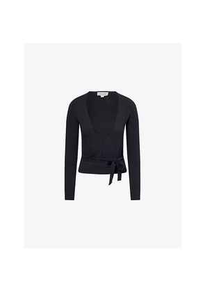 Womens Sisterly Tribe Soft Ballet Wrap Modal-Jersey Top