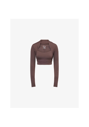 Womens Sisterly Tribe Softsculpt Bolero Long-Sleeve Jersey Top