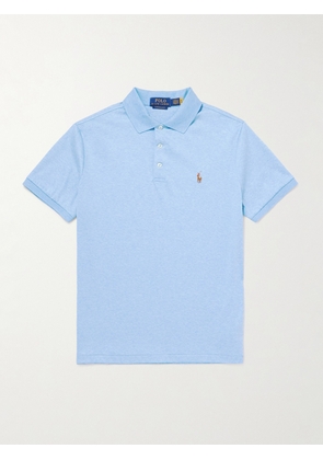 Polo Ralph Lauren - Logo-Embroidered Cotton-Jersey Polo Shirt - Men - Blue - XS