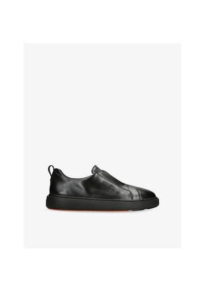 Mens Santoni Clean Icon Victory Leather Low-Top Trainers