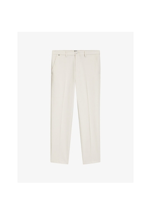 Mens Boss Slim-Fit Elasticated-Waist Woven Trousers
