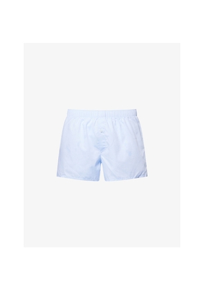 Mens Hanro Fancy Relaxed-Fit Cotton Boxer Shorts