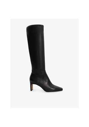 Womens Dune Stellan Leather Knee-High Boots