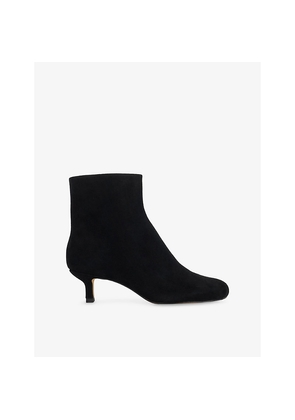 Womens Dune Orina Suede Heeled Ankle Boots