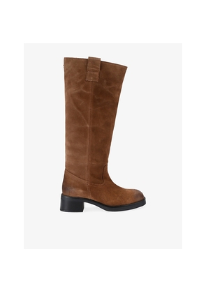 Womens Steve Madden Banner Suede Knee-High Boots